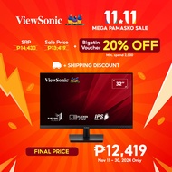 ViewSonic VA3209-2K-MHD 32" QHD 2560 X 1440 75Hz IPS Technology 4ms Monitor With Built-In Speakers