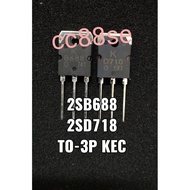 2SB688 2SD718 B688 D718 TO-3P N-CHANNEL P-CHANNEL POWER TRANSISTOR KEC