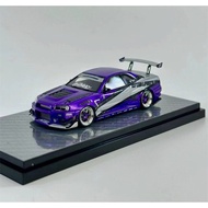 ERROR 404 Nissan Skyline GT-R (R34) Ryohe's "Gifted" Purple White Strip
