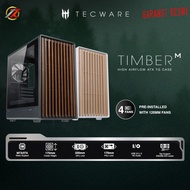 TECWARE TIMBER M TG Earthy Aesthetic M-ATX Casing MATX Case w/ 4 x 120mm