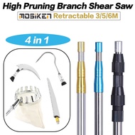 6 Meter Telescopic High Pruning Branch Shears Saw Fruit Picker flower rod fishing cutter stainless s