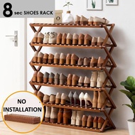 High Quality shoes rack Foldable Bamboo Shoe Rack Shelf Organizer - No Assembly Required /Shoe Storage Organizer/ Shoe Rack Shoe Organiser Storage Rack