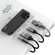 Baseus Multifunctional HUB for Surface Go Docking Station | Type C Hub Adapter Dongle with RJ45 Giga