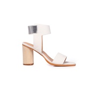 Raeni Open Toes Heels - White