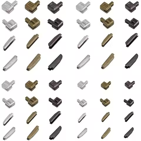 12 Sets Metal Zipper Latch Slider Retainer #3#5#8#10 Insertion Pin Zipper Bottom Zipper Stopper for 