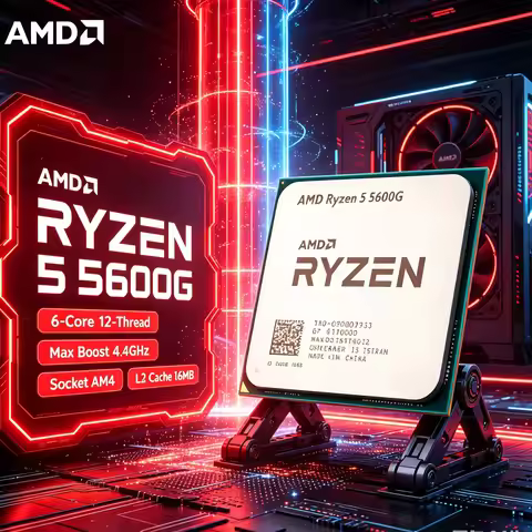 Streaming Workstation CPU AMD Ryzen 5 5600G Integrated Graphics 6 Core 12 Thread AM4
