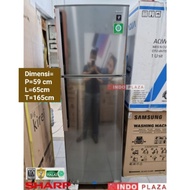 [✅Ready Stock] Kulkas Sharp 2 Pintu Jumbo 338 Liter Plasmacluster