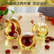 Soy Sauce Vinegar Oil Pot Household Oil Vinegar Bottle Oil Bottle Glass Seasoning Bottle Creative A6