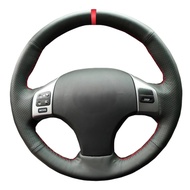 DIY Artificial leather Suede Carbon Fiber Customized Hand-stitched Car Steering Wheel Cover For Lexu