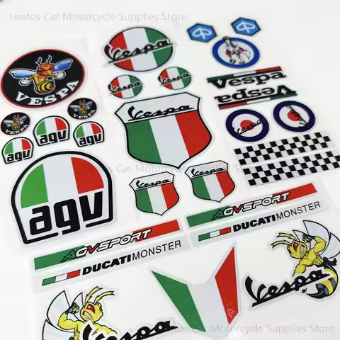 Motorcycle Sticker Helmet Fuel Tank Body Rear Reflective Sticker Bee Suitable for Vespa Decoration