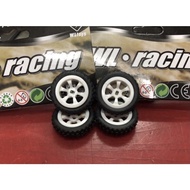 hahashopstore ล้อพร้อมยางทางตรง wltoys 1/28