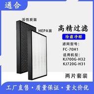 Midea Air Purifier KJ700G-H32 720G-H31Filter Screen FC-70H1Compatible with Composite Filter Element