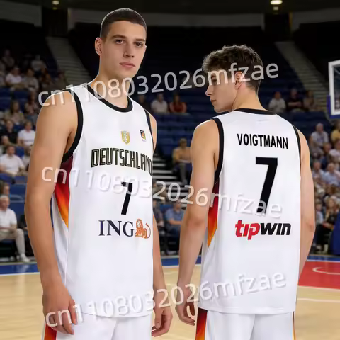 2026 Germany European Basketball Jersey Schröder No.17 Basketball Jersey Adult Men's Basketball Spor
