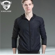 EAGLADE Tactical Cargo Hiking Cycling Fishing Jacket for Men HTY909 in Black E05