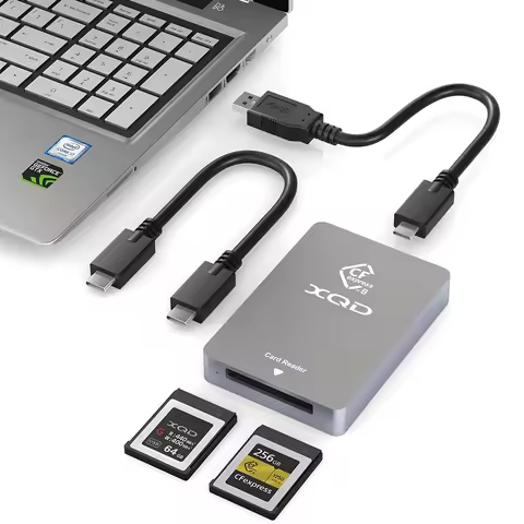 XQD & CFexpress Type B Card Reader USB 3.2 10Gbps CFexpress Memory for CF Express,Sonyy G/M Mark XQD