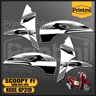 Scoopy FI 2016 2015 2014 2013 Motorcycle Sticker Striping Racing Skotlet List Variation KP319