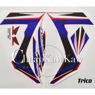 RSX 150 Winner X 150 Body Cover Stripe Sticker - Trico / White / Blue