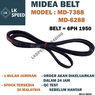 MD-7388 MD-6288 MIDEA DRYER BELTING BELT DRYER RUBBER DRYER BELT category of WASHING MACHINE belting