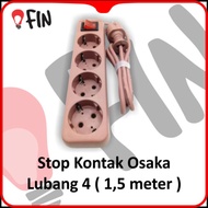 Loyal Osaka 4-Pin Socket with 1.5M Cable SNI Osaka Brass Terminal3m LY-204 LY-208