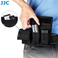 JJC Camera Battery Pouch with Belt Loop Wallet Type Battery Holder Storage Case for Storing Memory C