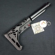 Produk Terbaru Popor Phyton Satu Set / Popor Lipat Piton Hitam / Popor Lipat Pacul Pcp / Popor Preda