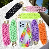1pc Y2K Style Creative Acrylic Chain Buckle Double Buckle Smart Phone Chain, Gift For Mother, Family