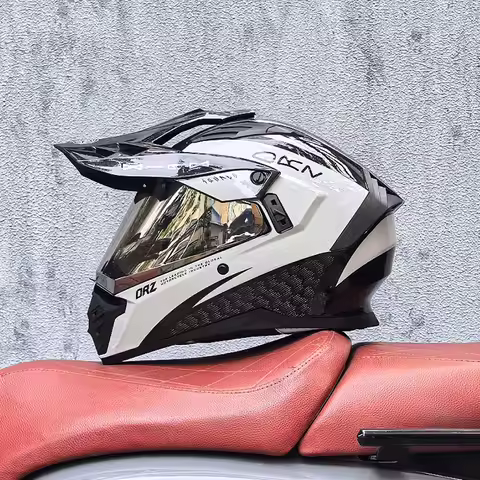 ORZ Dual Sport Motocross Helmet Men Top Quality Motorcycle Helmet Adventure Biker Helmet Off-road Ra