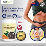 BIOFIZZ Chia Seed 500g with Organic Chia Seed Halal Chia Seed Superfood Chia Seed Biji Chia