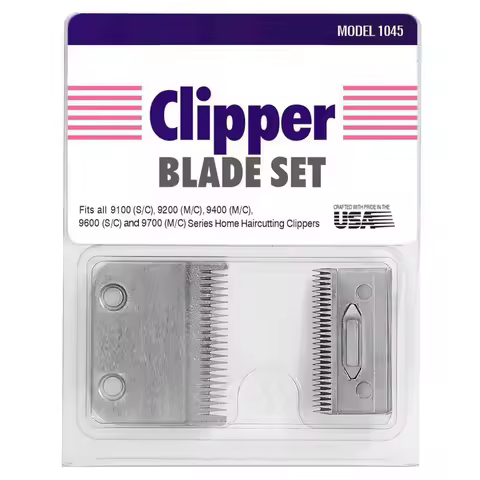 Model 1045 Clipper Blade Set Fit For Wahl 9100(S/C), 9200(M/C), 9400(M/C), 9600(S/C), 9700(M/C) Hair