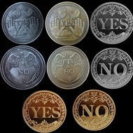 ️ YESNO Decision-making Coin Commemorative Medal Lucky Coin Commemorative Coin Gold Silver Copper Tr