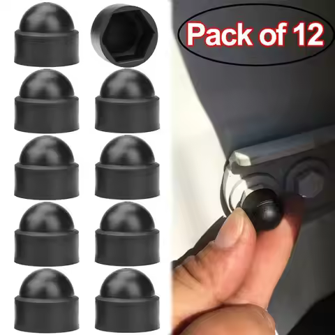 12Pcs Screw Protection Cap Cover Bolt Nuts M6 M8 M10 Exposed Hexagon Plastic Front Rear Door Deco Fo