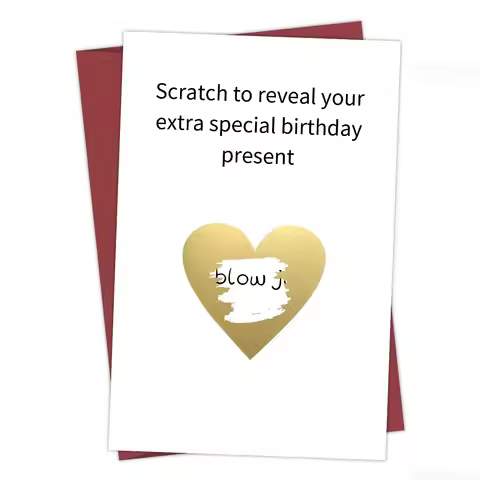 Hilarious Scratch-Off Birthday Card for Husband Boyfriend,Funny Greeting Card for Anniversary,Valent