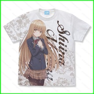 YB1 The Angel Next Door Spoils Me Rotten Anime Tshirt Short Sleeve Top Cosplay Tee Mahiru Shiina Fas