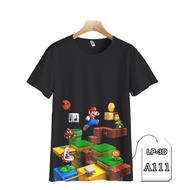 Mario Bros. 3D Game Children's T-shirt LP3D-A111
