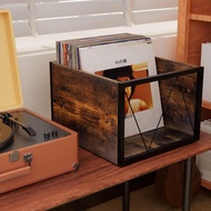 Vinyl Storage Basket Record Storage Box LP Record Storage Display Stand Box Can Store about 60 Sheet