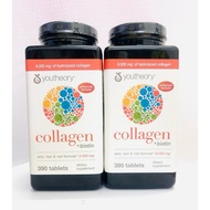 Youtheory Collagen + Biotin, Skin, Hair Pills & Nail Formula 6000mg - Box of 390 pills, HM