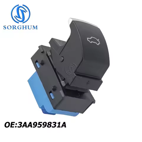 3AA959831 For VW Passat B7 2012-2016 Chrome Tailgate Rear Trunk Door Lid Open Release Switch Button 