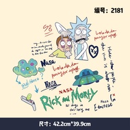 Street Wear Graffiti Rick Morty New Style Pattern Heat Transfer Grade A Powder Washable Offset Seal 