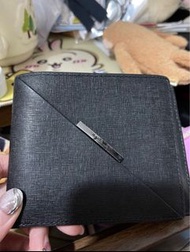 agnes b. VOYAGE 男士黑色銀色錢包