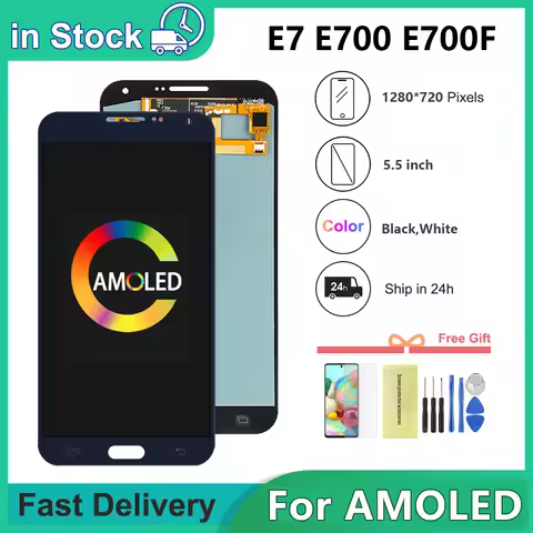 5.5 Inch for SAMSUNG E7 E700F E700H E700M LCD Display Touch Screen Digitizer Assembly Replacement fo
