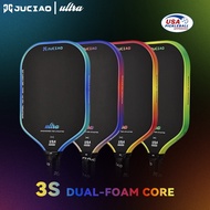 JUCiA0 Ultra Gen3 Pro Series Thermoformed T700 Raw Carbon Fiber Pickleball Paddle For Power& Spin  (