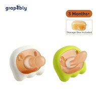 Grapebly Baby Silicone Pacifier Day & Night (2 pcs) - 3 months+