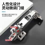 180 Degree Special Cushioning Two-Stage Force Hinge Flat Door Cabinet Hinge 180°Wardrobe Damping Cus