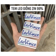 Leovince aluminum exhaust sticker.