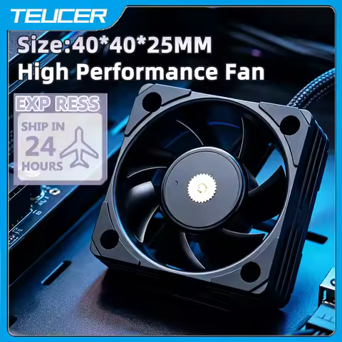 TEUCER GY-B4020 40mm High Static Pressure Industrial PWM Fan 5500RPM 12V Small Compact Fan for 3D Pr