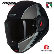 NOLAN N120-1 VERNICIATURA SPECIAL 341 HELMET - BLACK GREY SILVER GLOSSY