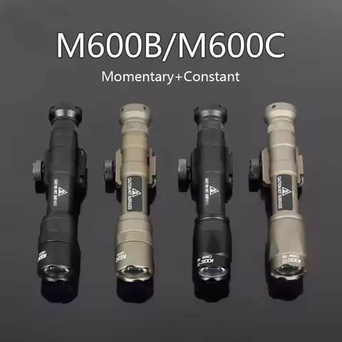 Surefire M600C LED Flashlight Airsoft M600 Series Scout Torch Fit 20MM Rail Air MLOK KEYMOD Mount Hu