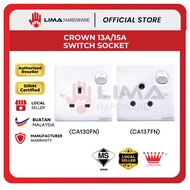 CROWN 13A/15A SWITCH SOCKET