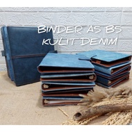 Premium Plain Binder Synthetic Leather Denim Binder exclusive A5 R 6, R 20 and B5 R 26, College Bind