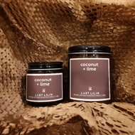 LAST LILIN [No.7] Coconut + Lime Soy Wax Scented Candle (100g/220g in amber glass jar)